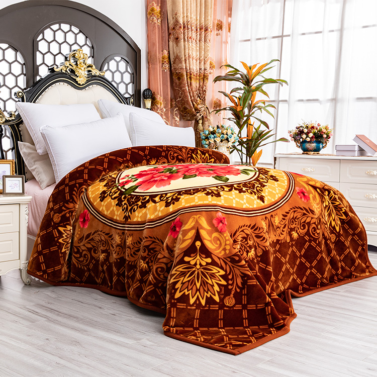 100 polyester kuwait raschel mink blanket Blanket Manufacturer