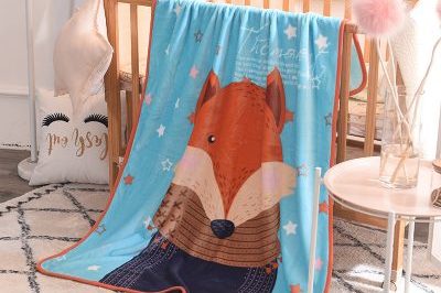 Cartoon print baby blanket (1)
