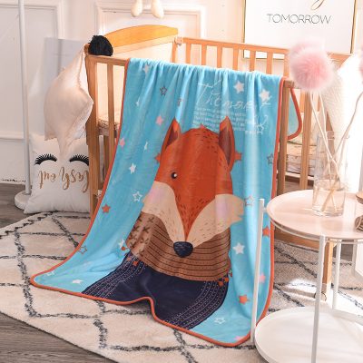 Cartoon print baby blanket (1)
