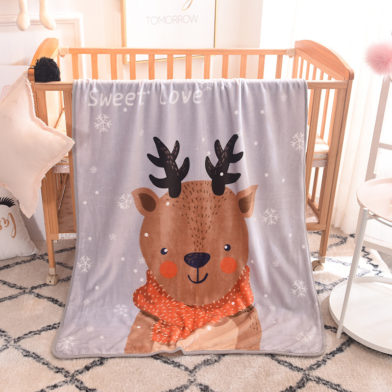Cartoon print baby blanket Blanket Manufacturer