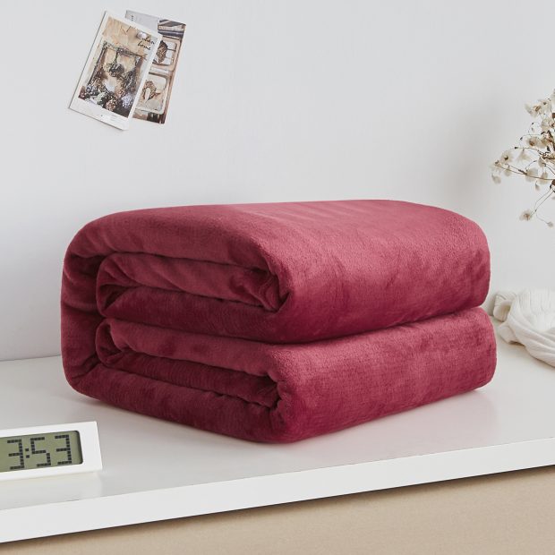 Color soft thick coral fleece blanket (3)