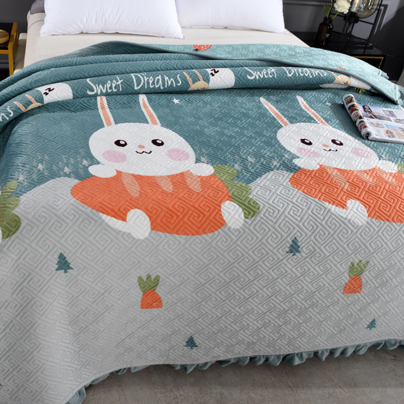 Doublesided quilted blanket bed cover Blanket Manufacturer