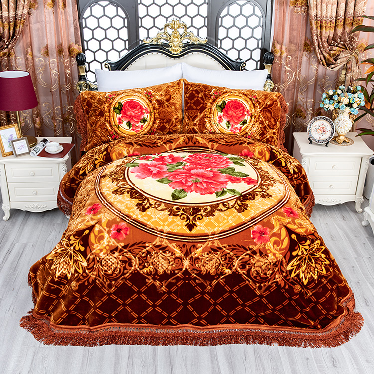 100 polyester kuwait raschel mink blanket Blanket Manufacturer