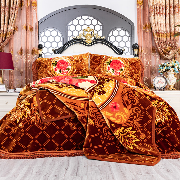 100 polyester kuwait raschel mink blanket Blanket Manufacturer