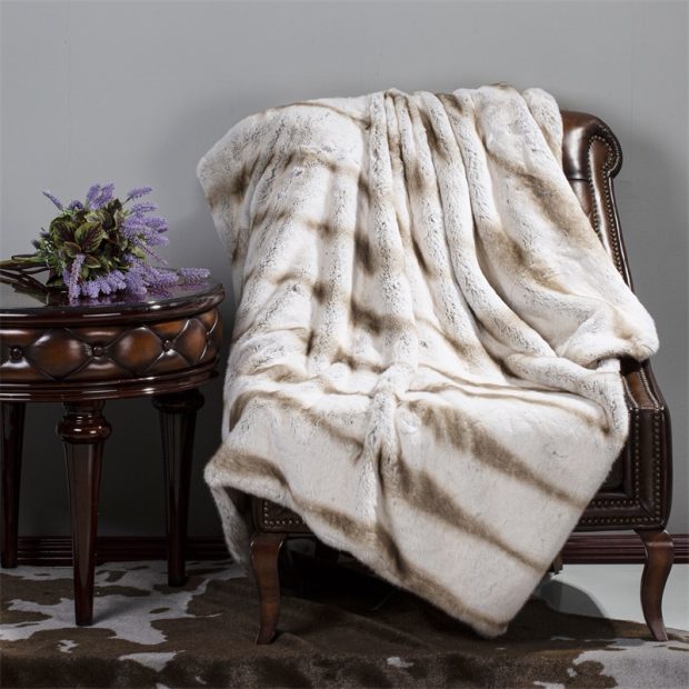 Faux fur mink throw and blanket (3)