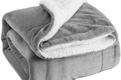 Fuzzy sherpa throw warm blanket (4)