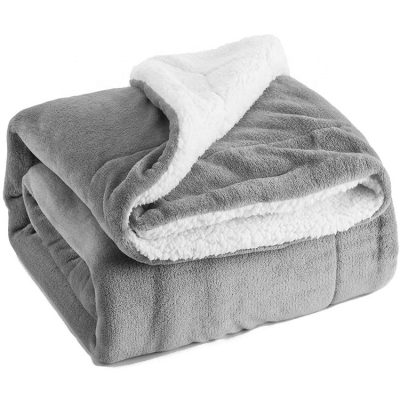 Fuzzy sherpa throw warm blanket (4)