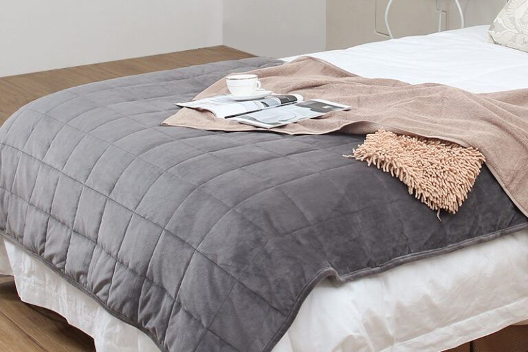Heavy twin grey weighted blanket (2)