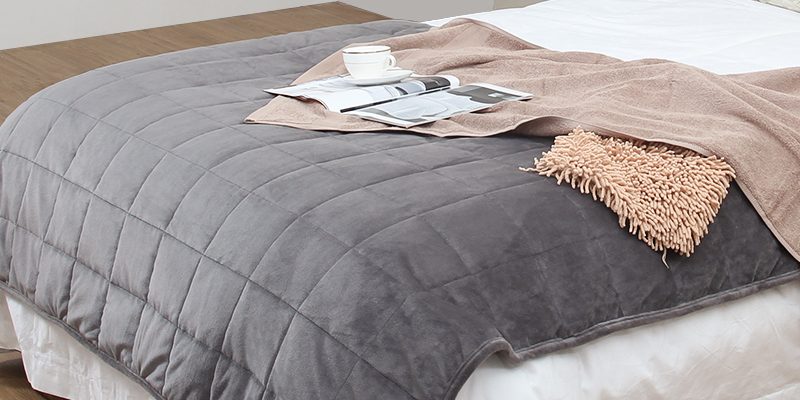 Heavy twin grey weighted blanket (2)
