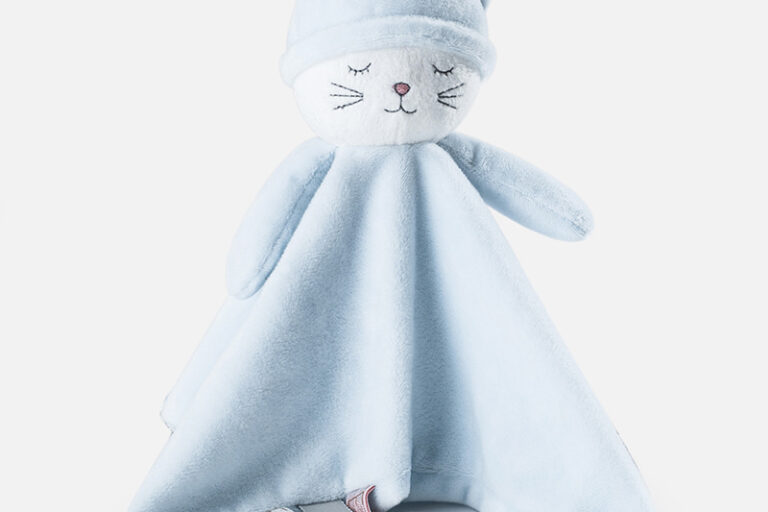 Newest plush baby security blanket with animal (1)