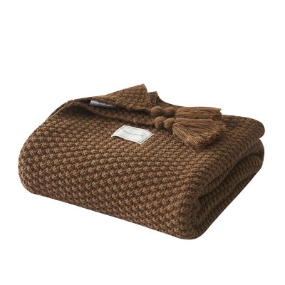 Nordic thin sofa cable knit throw blanket (5)