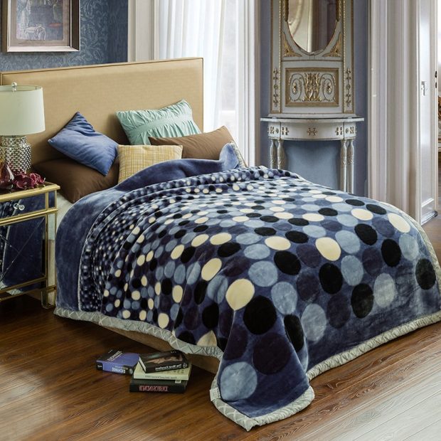 Soft mink raschel blanket for winter (2)