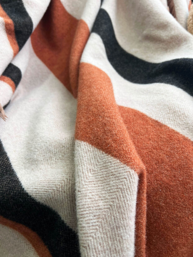 King size luxury soft 100% merino wool blanket for bed, sofa, and travel