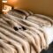 Gradient faux mink blanket for sofa or bed winter use