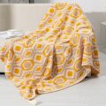 Bohemian luxury thick throw blanket for nap, office, and travel