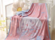 Bamboo fiber cooling blanket for summer baby toddler nap breathable throw