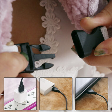  USB electric heating blanket for home, dorm, office, or travel use