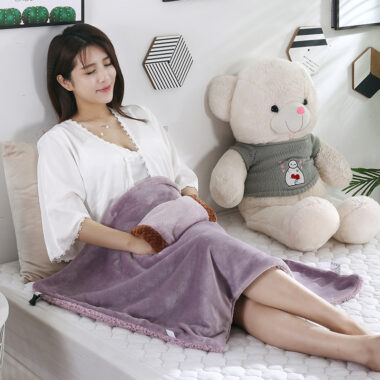  USB electric heating blanket for home, dorm, office, or travel use