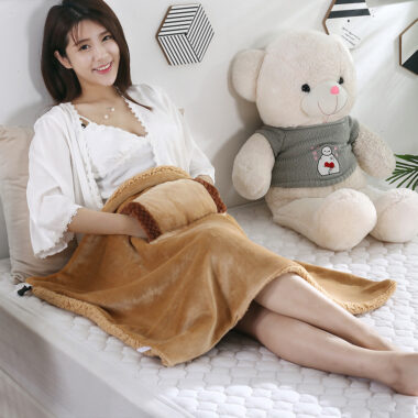  USB electric heating blanket for home, dorm, office, or travel use