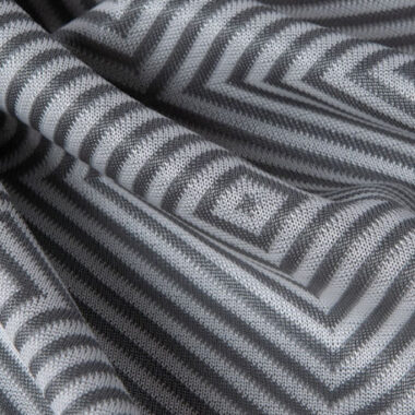 Gray striped summer cooling weighted blanket for sleeping
