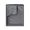 Gray striped summer cooling weighted blanket for sleeping