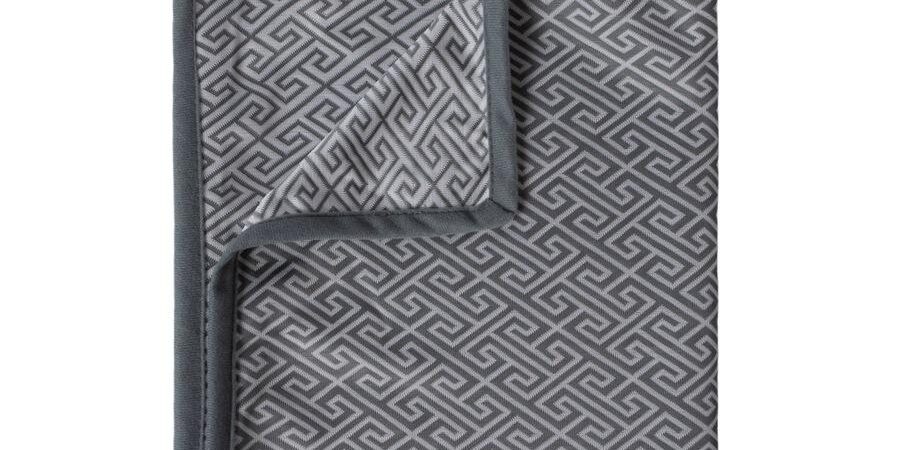 Striped Cooling Weighted Blanket for Summer Sleep – Breathable Gray Throw (4) Gray striped summer cooling weighted blanket for sleeping