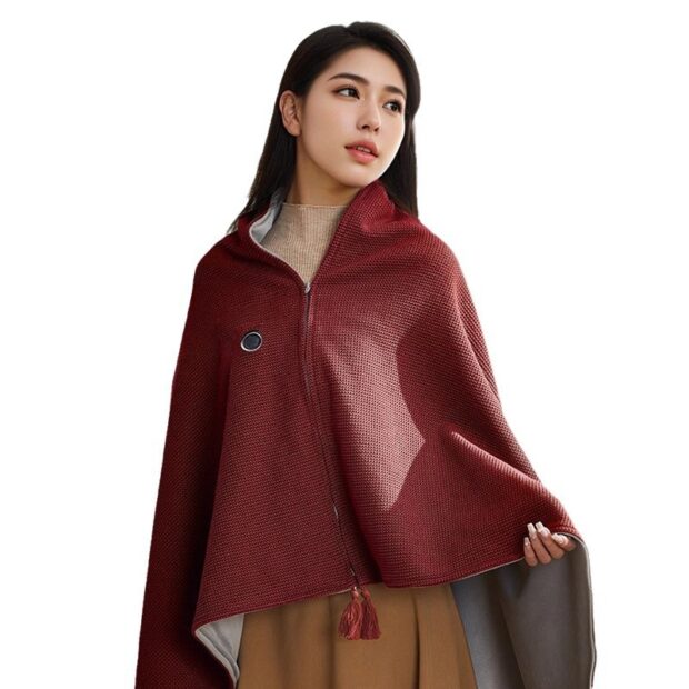 USB Electric Blanket Heated Shawl – Portable Winter Warm Throw for Office & Home (1) USB electric blanket heated shawl for winter home or office use