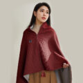 USB electric blanket heated shawl for winter home or office use